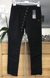 Spodnie jeansowe damskie koloru czarnego Made in Italy