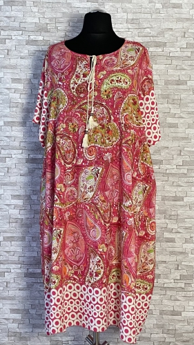 Wiskozowa sukienka Sissi, Made in Italy, model plus size, różne kolory