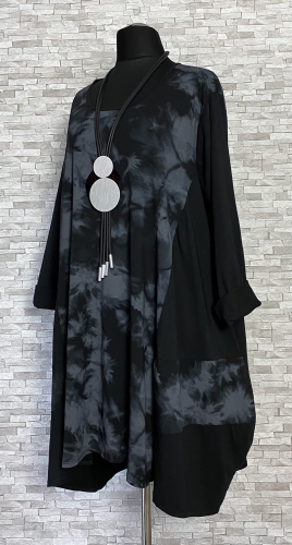 Cieniowana sukienka Moonshine Fashion z kieszeniami, dwa kolory, europejski rozmiar 2