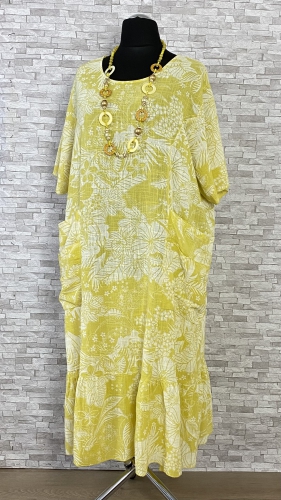Bawełniana sukienka marki La Bass z kieszeniami, dwa kolory