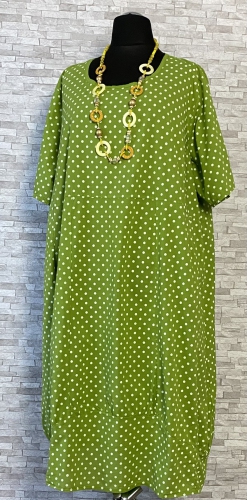Bawełniana sukienka Moonshine Fashion, trzy kolory, duże rozmiary