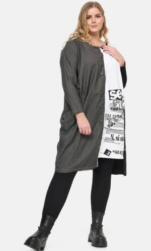 sukienka la velina z kieszeniami, model plus size