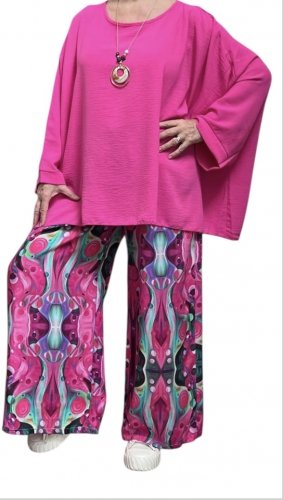 szerokie spodnie sissi we wzory