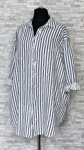 rozpinana bluzka / koszula damska z kołnierzykiem