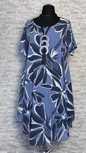 bawełniana sukienka we wzory