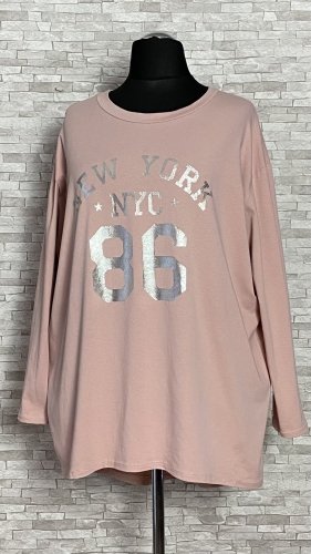 bawełniana bluza ze srebrnym nadrukiem