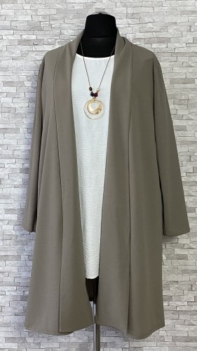 wiskozowy kardigan bez zapięcia