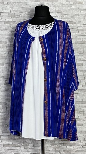 rozpinany blezer marki akh exclusive, duże rozmiary, dwa kolory