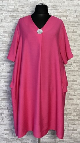 sukienka z dekoltem w szpic