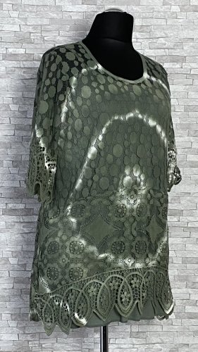 koronkowa bluzka w komplecie z koszulką na ramiączkach koronkowa bluzka w komplecie z koszulką na ramiączkach