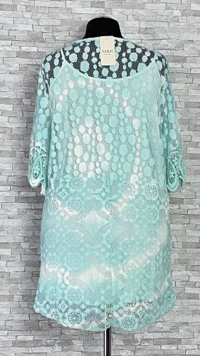 koronkowa bluzka w komplecie z koszulką na ramiączkach koronkowa bluzka w komplecie z koszulką na ramiączkach