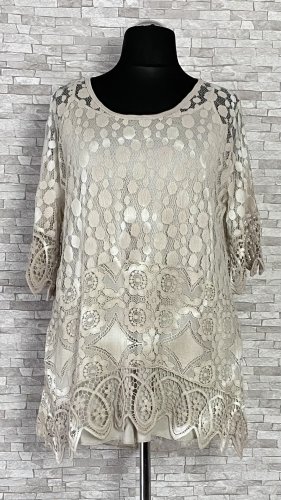 koronkowa bluzka w komplecie z koszulką na ramiączkach koronkowa bluzka w komplecie z koszulką na ramiączkach