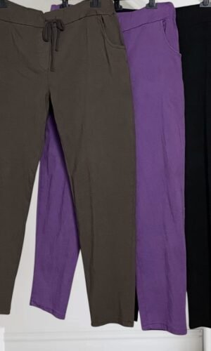 długie spodnie moonshine fashion z kieszeniami,