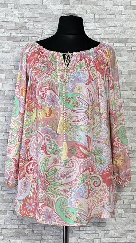 wiskozowa bluzka sissi z wiązaniem