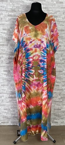 długie ponczo we wzory