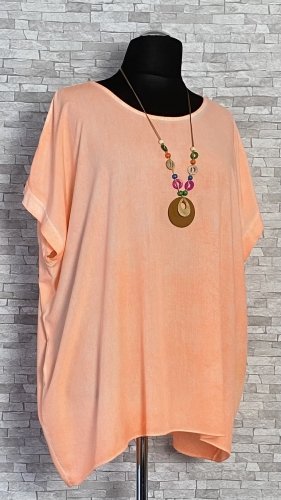 wiskozowa bluzka z naszyjnikiem wiskozowa bluzka z naszyjnikiem