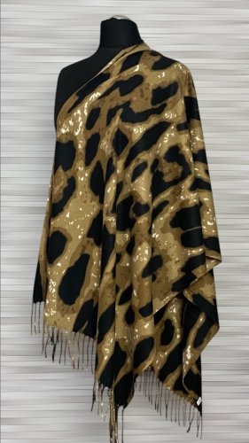 duży szal damski w modny print