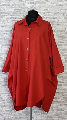 bawełniana koszula z kołnierzykiem, dwa kolory, duże rozmiary