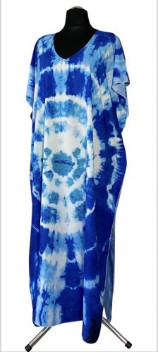 długie ponczo / narzutka we wzory