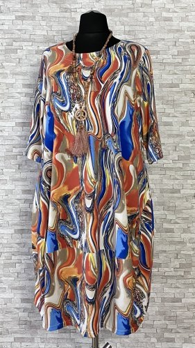 sukienka new jersey fashion z kieszeniami