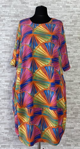 sukienka new jersey fashion z kieszeniami