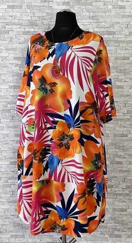 sukienka new jersey fashion z kieszeniami