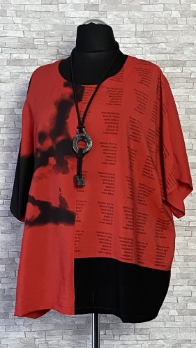 bluzka / tunika marki zedd plus z wisiorem, rozmiar 3