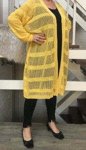 kardigan damski w kolorze żółtym kardigan damski w kolorze żółtym