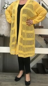 kardigan damski w kolorze żółtym kardigan damski w kolorze żółtym