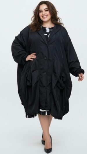 czarna kurtka moonshine mode z kieszeniami