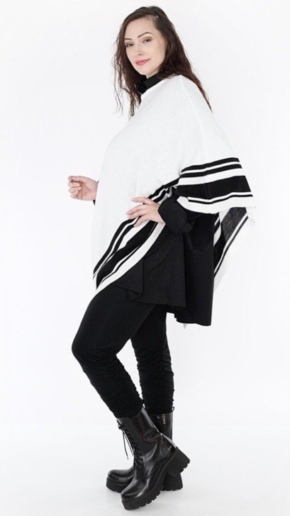 dzianinowe ponczo akh exclusive dzianinowe ponczo akh exclusive