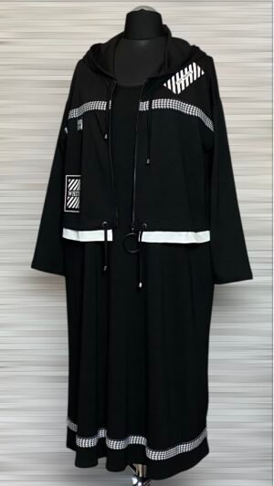 Collections sukienka darkwin w komplecie z bluzą