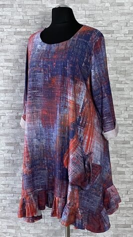 tunika / sukienka marki la bass z falbaną