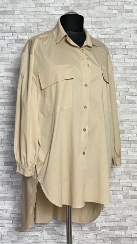 bawełniana koszula z kieszeniami, made in italy