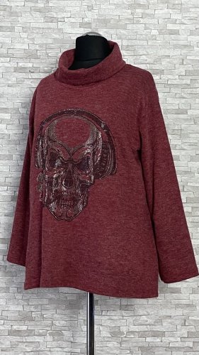 tunika z golfem i cyrkoniowym motywem na przodzie tunika z golfem i cyrkoniowym motywem na przodzie