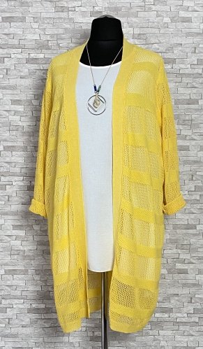 kardigan damski w kolorze żółtym kardigan damski w kolorze żółtym