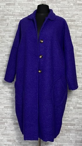 płaszcz damski typu boucle z kieszeniami płaszcz damski typu boucle z kieszeniami