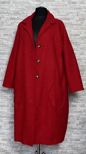 płaszcz damski typu boucle z kieszeniami płaszcz damski typu boucle z kieszeniami