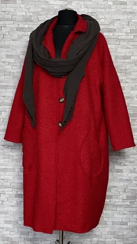 płaszcz damski typu boucle z kieszeniami płaszcz damski typu boucle z kieszeniami