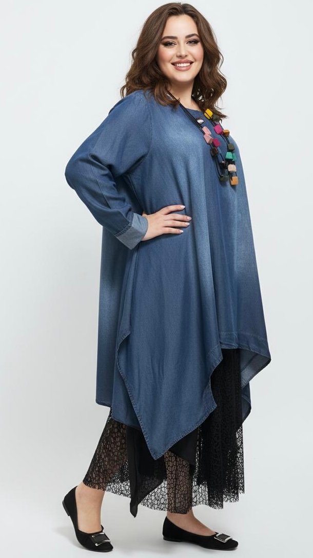 asymetryczna tunika tencel moonshine mode asymetryczna tunika tencel moonshine mode