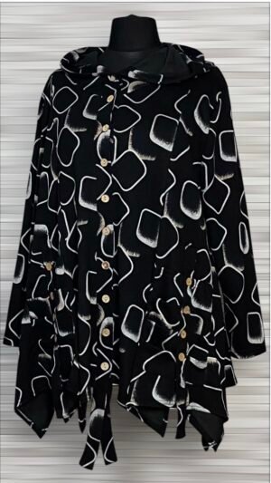 rozpinany blezer new jersey fashion z kapturem