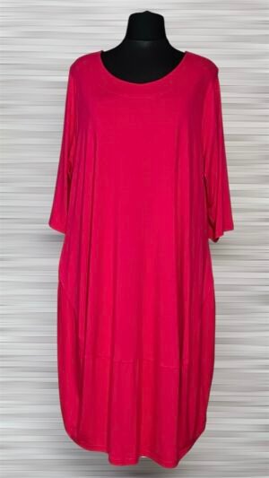 Home wiskozowa sukienka new jersey fashion z kieszeniami