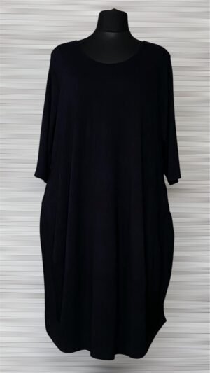 Home wiskozowa sukienka new jersey fashion z kieszeniami