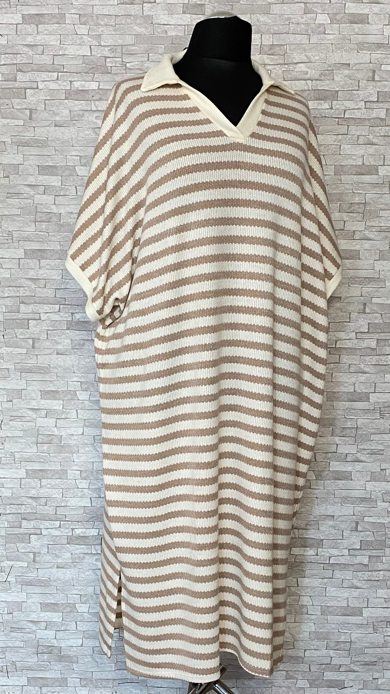 dzianinowa sukienka w paski dzianinowa sukienka w paski