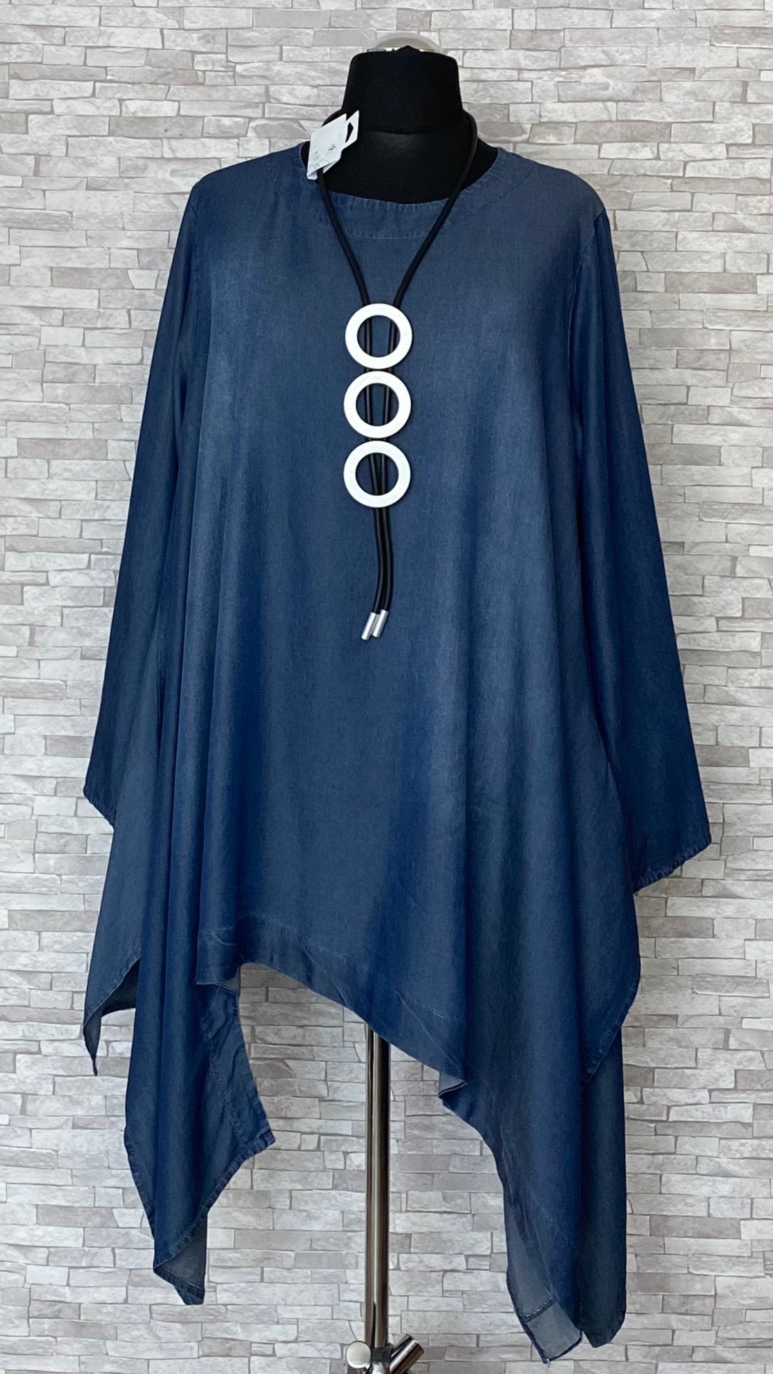 asymetryczna tunika tencel moonshine mode asymetryczna tunika tencel moonshine mode