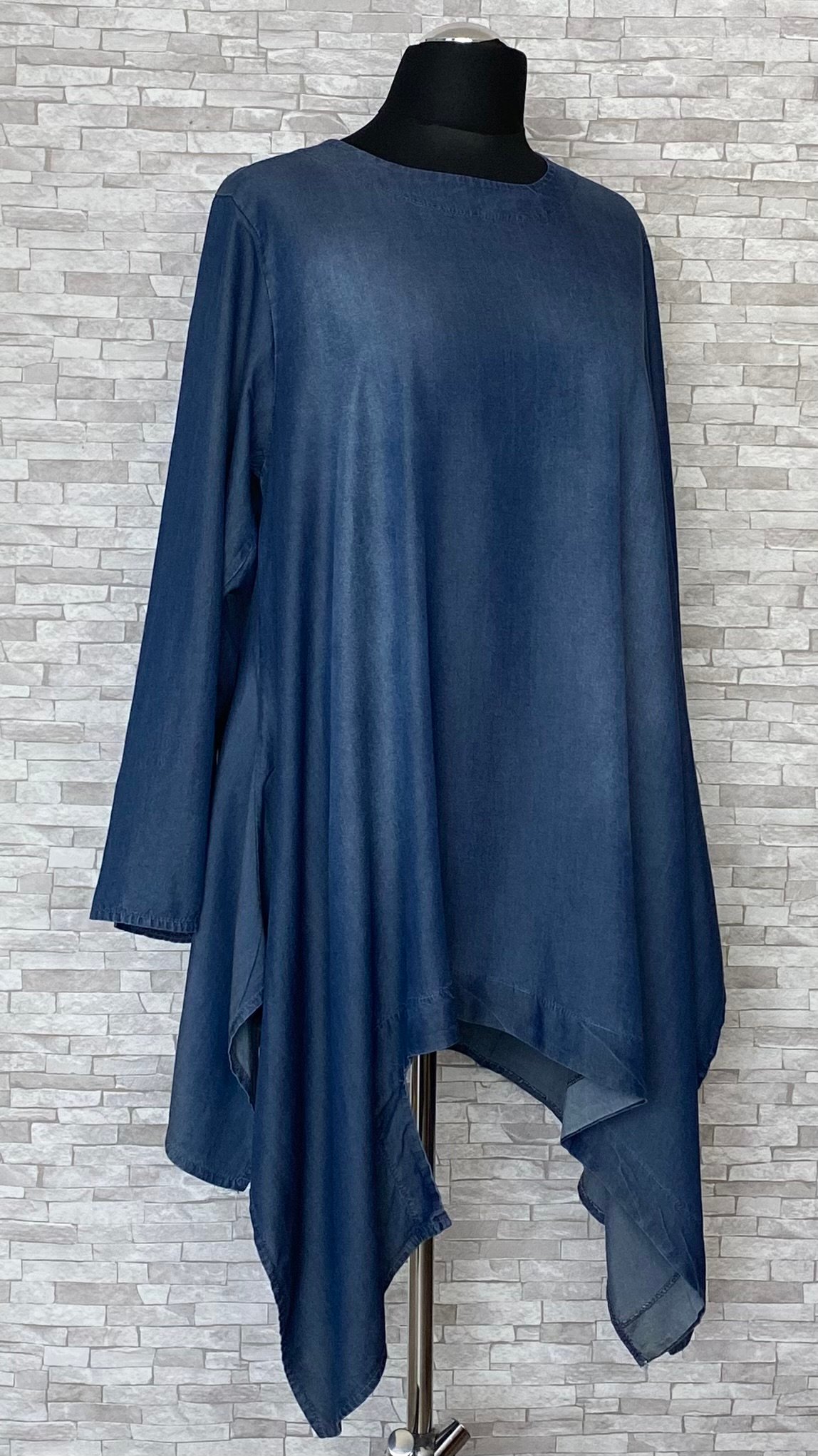 asymetryczna tunika tencel moonshine mode asymetryczna tunika tencel moonshine mode