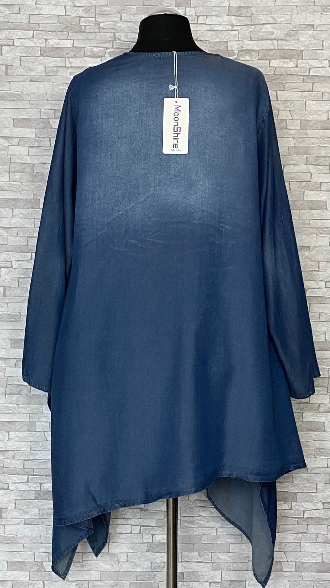 asymetryczna tunika tencel moonshine mode asymetryczna tunika tencel moonshine mode