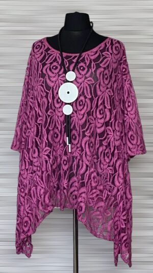 Home koronkowa tunika moonshine mode z kieszeniami