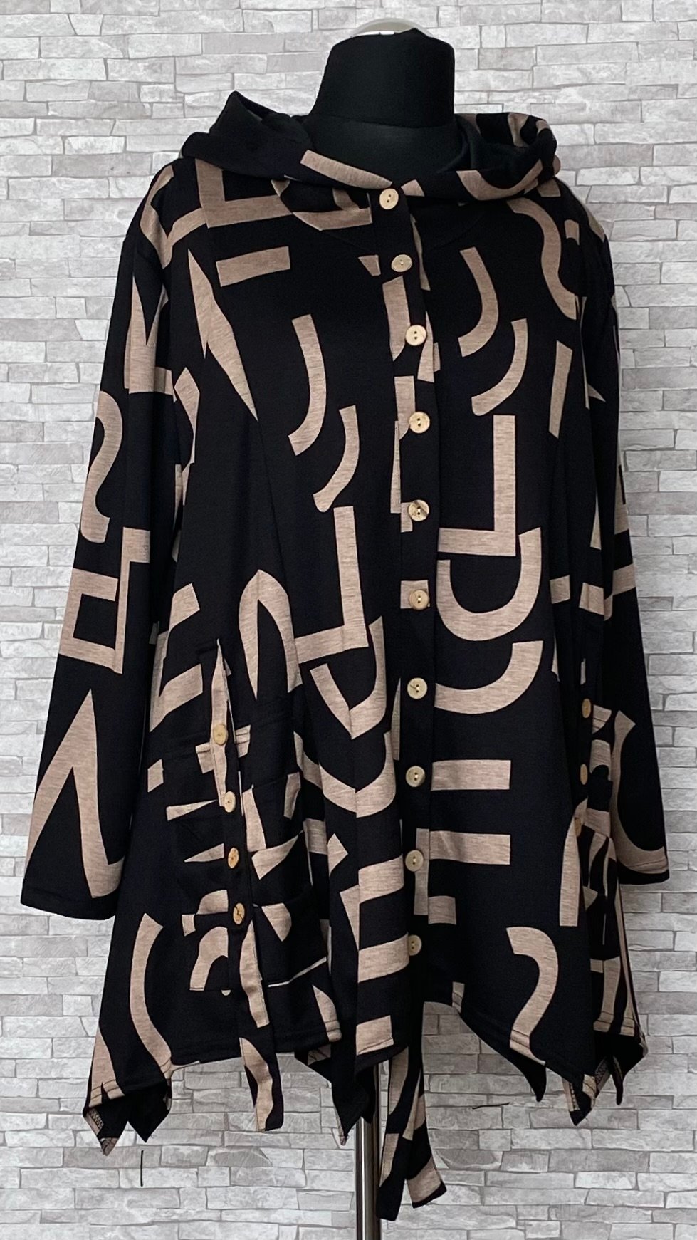 rozpinany blezer new jersey fashion z kapturem rozpinany blezer new jersey fashion z kapturem