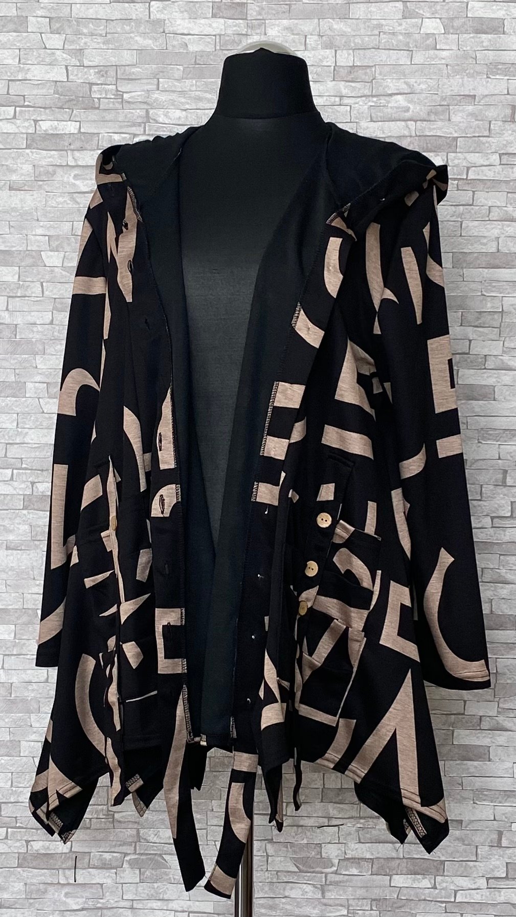 rozpinany blezer new jersey fashion z kapturem rozpinany blezer new jersey fashion z kapturem